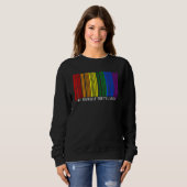 be yourself they ll adjust lgbt flag gay pride mon sweatshirt (Vorne ganz)