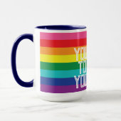 BE YOURSELF TO FREE YOURSELF RAINBOW TASSE (Links)