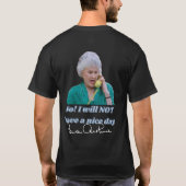 Bea Arthur Icon Collage-Shirt T-Shirt (Rückseite)