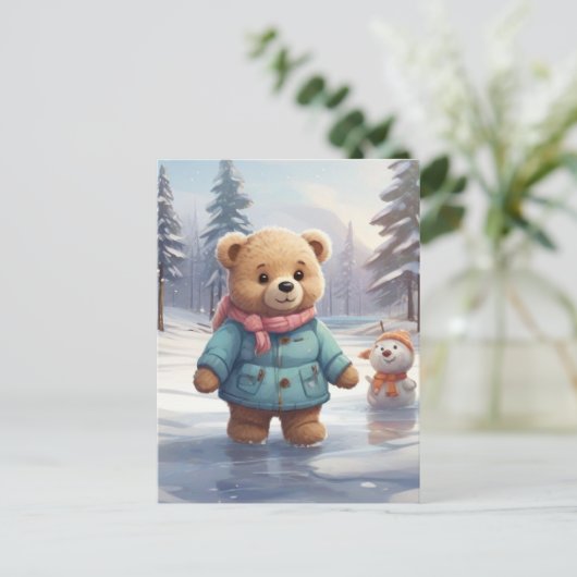 Bea Bear Postkarte (Stehend Vorderseite)