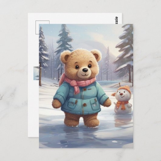 Bea Bear Postkarte (Vorne/Hinten)