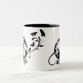 Bea und Burt Zweifarbige Tasse (Mittel)