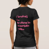Beabsichtigen Sie…, Vintager Schmuck,… durch T-Shirt (Rückseite)