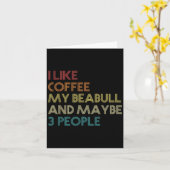 Beabull Downer Coffee Love Funny Quote Vintag Karte (Gelbe Blume)