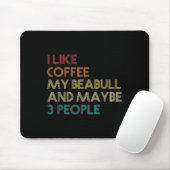 Beabull Downer Coffee Love Funny Quote Vintag Mousepad (Mit Mouse)