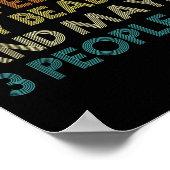 Beabull Downer Coffee Love Funny Quote Vintag Poster (Ecke)