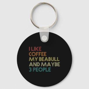 Beabull Downer Coffee Love Funny Quote Vintag Schlüsselanhänger