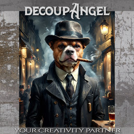 Beabull Hund - Decoupage - Seidenpapier