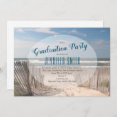 Beach Abschluss Einladung (Vorne/Hinten)