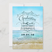 Beach Abschluss Einladung (Vorderseite)