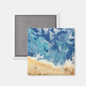Beach Abstrakt Magnet (Vorderseite/Rückseite)
