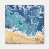 Beach Abstrakt Magnet (Vorne)