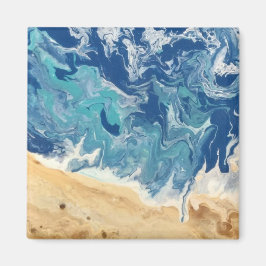 Beach Abstrakt Magnet