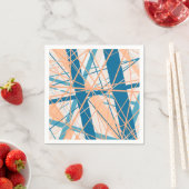 Beach Abstrakt Stripes Summer Paper Napkin Serviette (Beispiel)