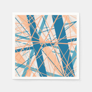 Beach Abstrakt Stripes Summer Paper Napkin Serviette