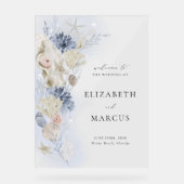 Beach Acrylic Wedding Welcome Sign Coastal Shell Acrylschild (Vorderseite)