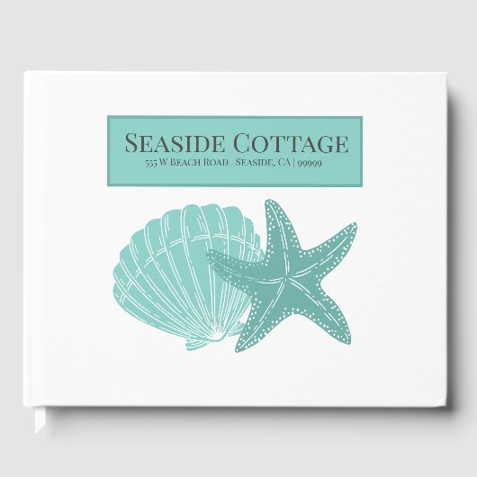 Beach Airbnb Vacation Rental Guest Info Willkommen Gästebuch (Vorderseite)