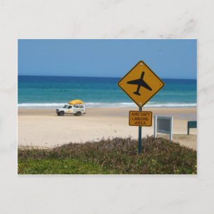 Beach Airstrip auf der Insel Fraser Postkarte