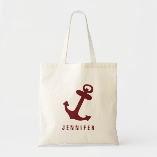Beach Anchor Individuelle Name Tragetasche (Vorne)