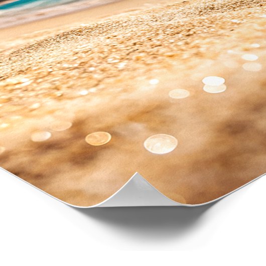 Beach And Sea Poster (Ecke)