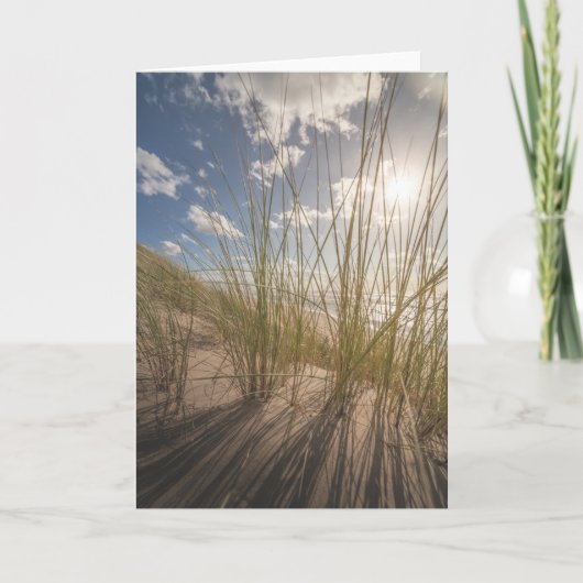 Beach and Sun Nature Foto Karte (Vorderseite)