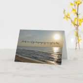 Beach and Sun Wedding Card Karte (Gelbe Blume)