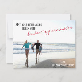 Beach and SUnshine Holiday Card - PERSONALISIEREN Feiertagskarte