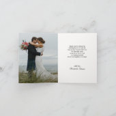 Beach and Wine Dream Wedding Danke Karte (Innenseite)