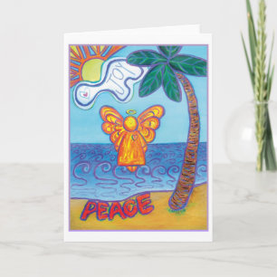 Beach Angel Card Feiertagskarte