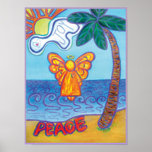 Beach Angel Print Poster
