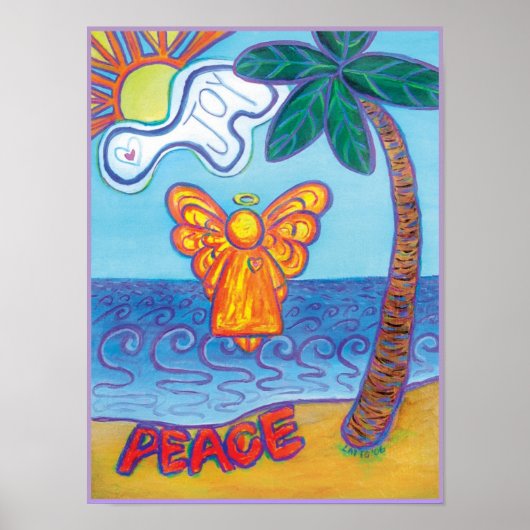 Beach Angel Print Poster (Vorne)