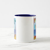 Beach Angel Zweifarbige Tasse (Mittel)