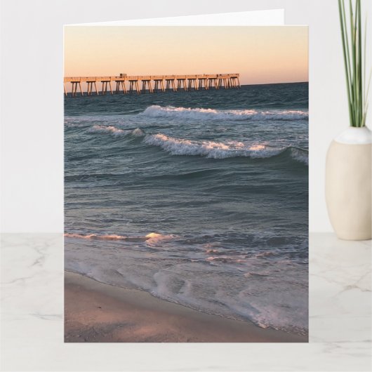 Beach announcement postcard karte (Vorderseite)