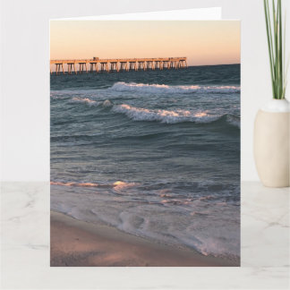 Beach announcement postcard karte