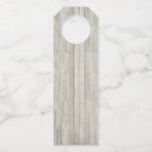 Beach Aqua Blue Coastal Wedding String Lights Flaschenanhänger (Rückseite)