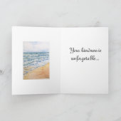 Beach Aquarell Dankeschön Karte (Innenseite)