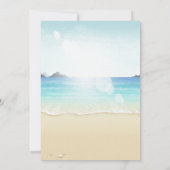 Beach Arbor Arch Tropical Brautparty Einladung (Rückseite)