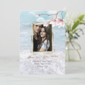 Beach Arbor Elegantes Meer Einladung (Stehend Vorderseite)