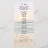 Beach-Arbor-Hochzeitsprogramm Programm (Rückseite)