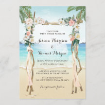 Beach Arbor Holz Arch Tropische Hochzeit