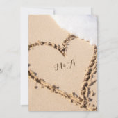 Beach Arbor Lavender Wedding Einladungen (Rückseite)