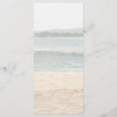 Beach Arbor Lavender Wedding Menu Card Menükarte (Rückseite)