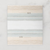 Beach Arbor Lavender Wedding Place Escort Cards Platzkarte (Außenseite Aufgefaltet)