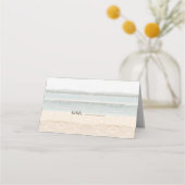 Beach Arbor Lavender Wedding Place Escort Cards Platzkarte (Rückseite)