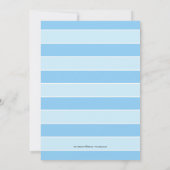 Beach Arbor mit Rose Post Hochzeit Einladung (Rückseite)