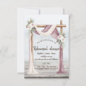 Beach Arbor Probe Dinner Einladung (Vorderseite)