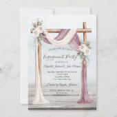 Beach Arbor Verlobung Einladung (Vorderseite)