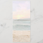 Beach Arbor Wedding Menu Card Menükarte (Rückseite)