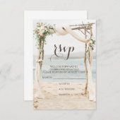 Beach Arbor Wedding RSVP (Vorne/Hinten)