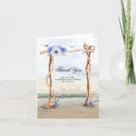 Beach Arbor Wedding Vielen Dank Dankeskarte